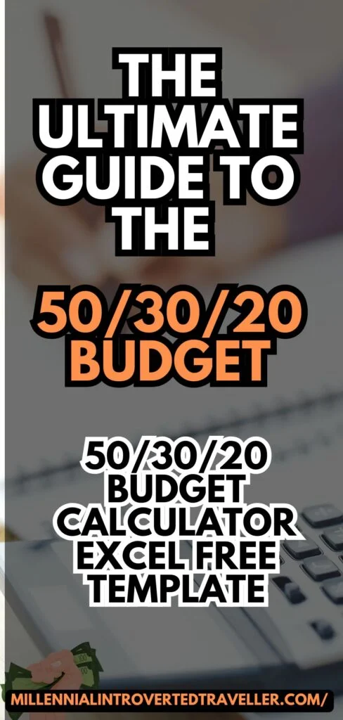 50/30/20 Budget Calculator