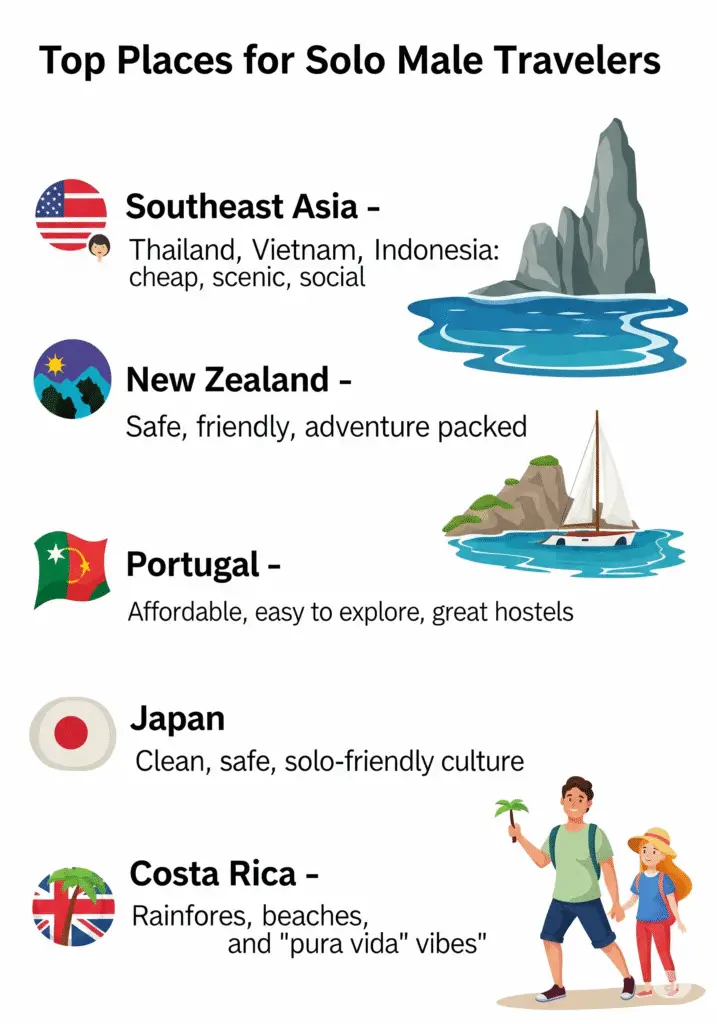Best Destinations for Solo Male Travelers